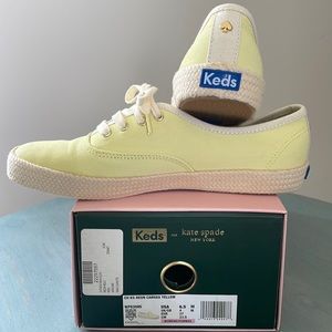 Keds for Kate Spade Neon Yellow Canvas Sneakers